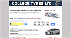 Desktop Screenshot of collegetyres.co.uk